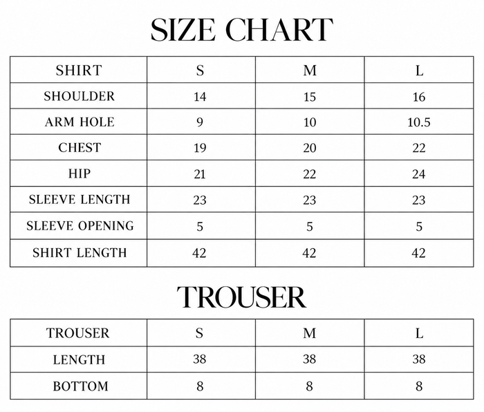 Flint Size Chart